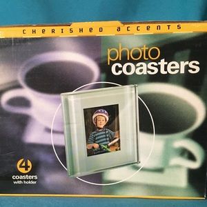 Beveled glass coasters